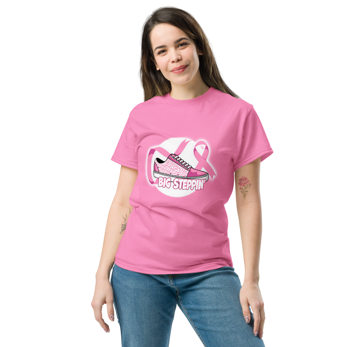 Breast Cancer Awareness Tee- Big Steppin'