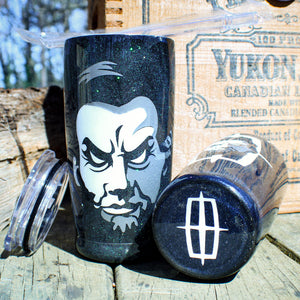 metallic flake custom tumbler evil Abe