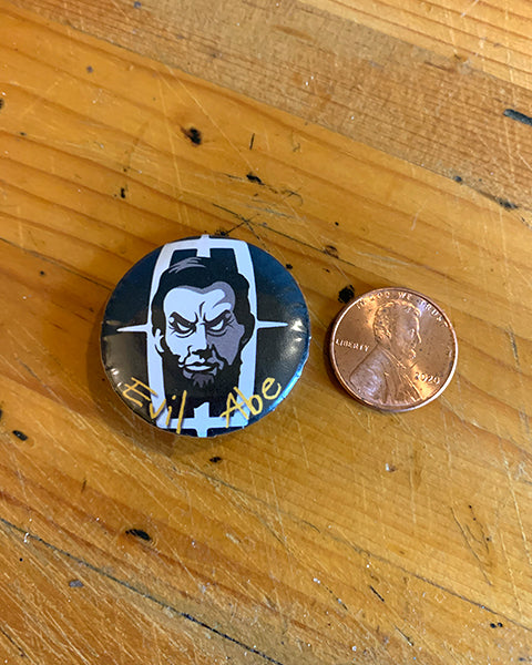 Evil Abe Stickers, Magnets & Buttons Pack