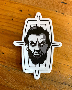 Evil Abe Stickers, Magnets & Buttons Pack