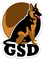 Load image into Gallery viewer, German Shepherd Stickers &amp; Buttons
