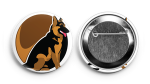 German Shepherd Stickers & Buttons