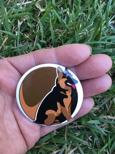 German Shepherd Stickers & Buttons