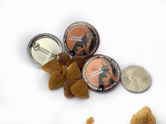 German Shepherd Button